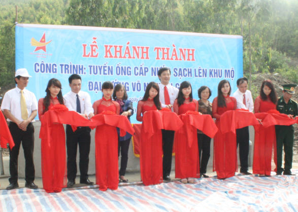 Khánh thành tuyến ống cấp nước sạch lên khu mộ Đại tướng Võ Nguyên Giáp